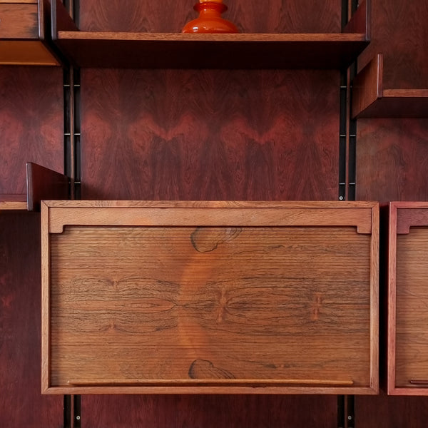 Rosewood Wall System Gianfranco Frattini for Bernini