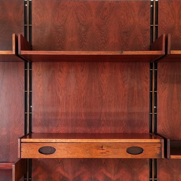 Rosewood Wall System Gianfranco Frattini for Bernini