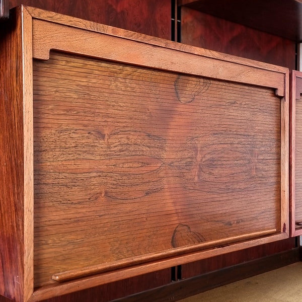 Rosewood Wall System Gianfranco Frattini for Bernini