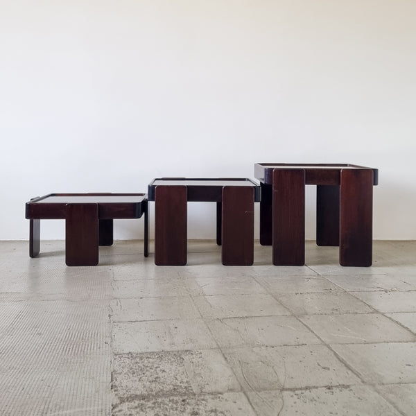 Gianfranco Frattini for Cassina Stacking Tables (Set of 3)