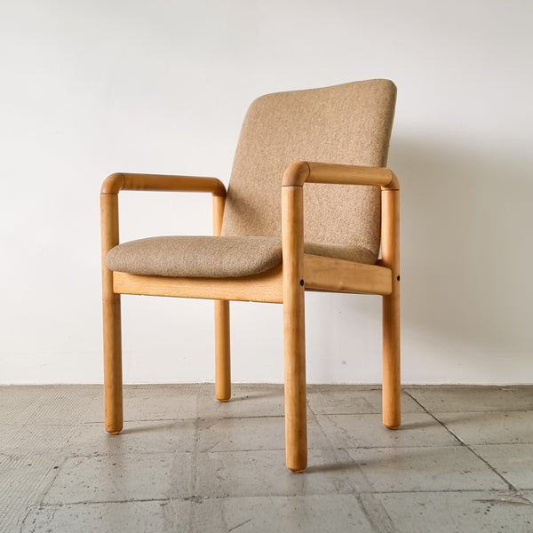 Pair of Danish Beech Armchairs