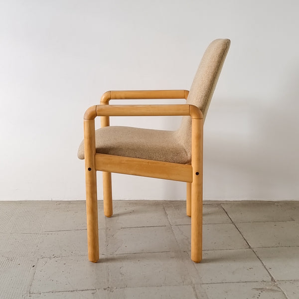 Pair of Danish Beech Armchairs