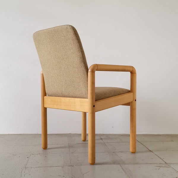Pair of Danish Beech Armchairs