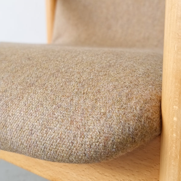 Pair of Danish Beech Armchairs