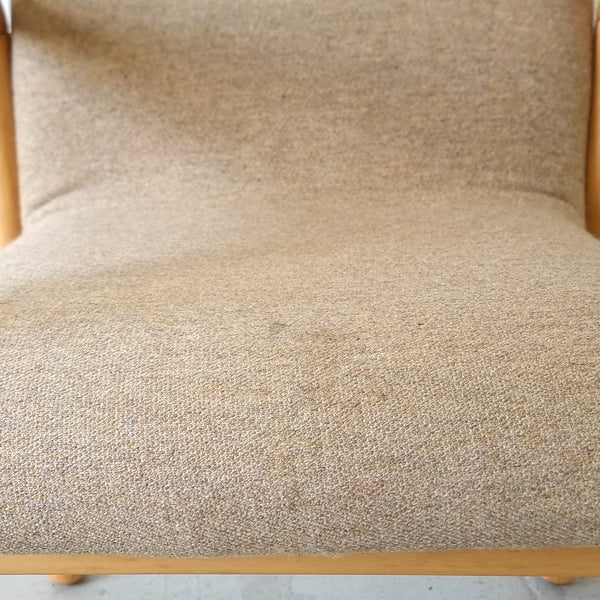 Pair of Danish Beech Armchairs