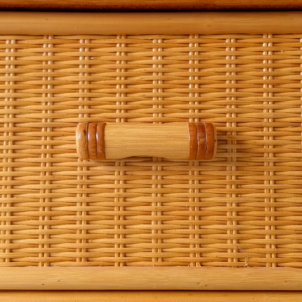 Vintage Rattan Sideboard