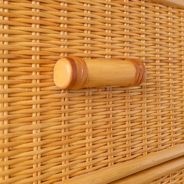 Vintage Rattan Sideboard