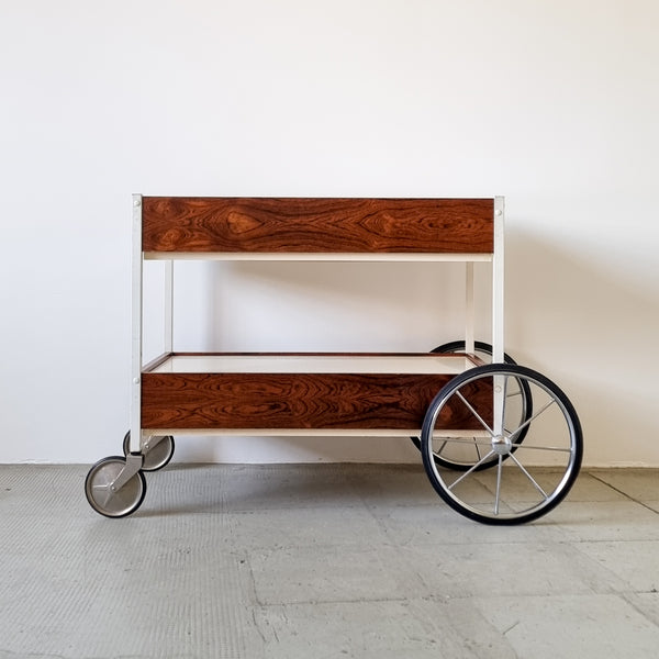 Bauhaus Rosewood Serving Trolley