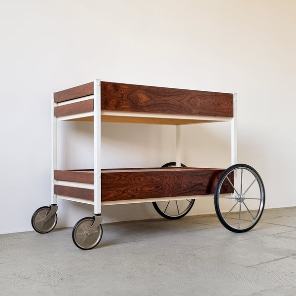 Bauhaus Rosewood Serving Trolley