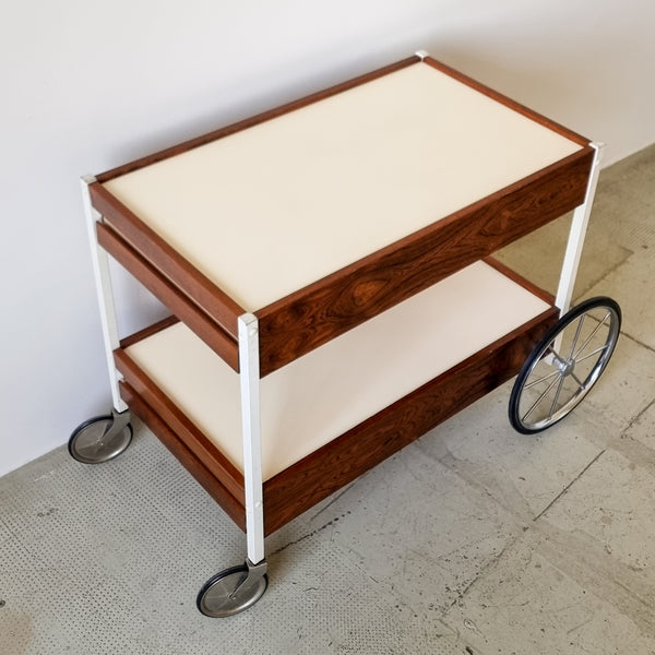 Bauhaus Rosewood Serving Trolley