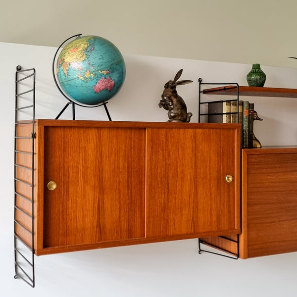 String Teak Wall Unit