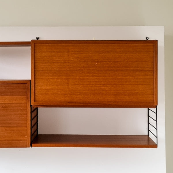 String Teak Wall Unit