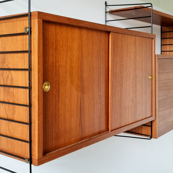 String Teak Wall Unit