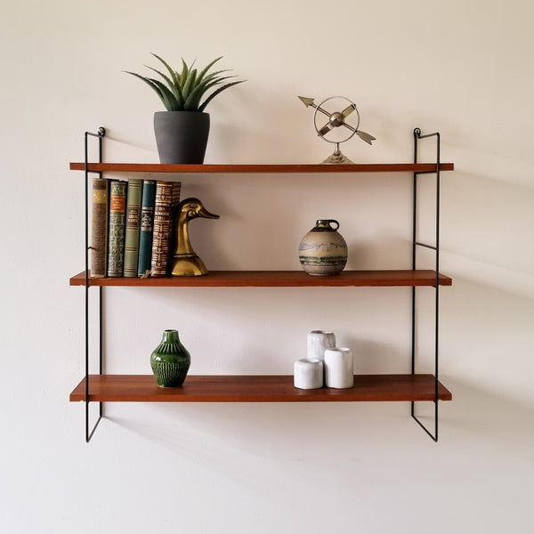 Vintage Teak Wall Shelf