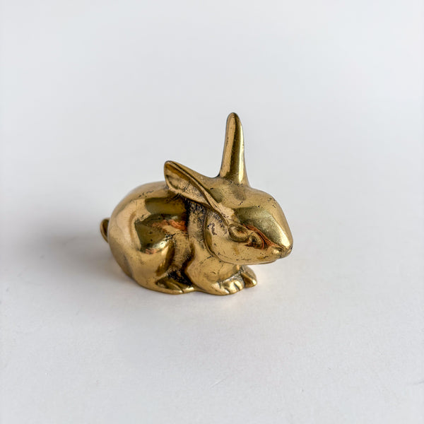 Vintage Brass Rabbit Figurine