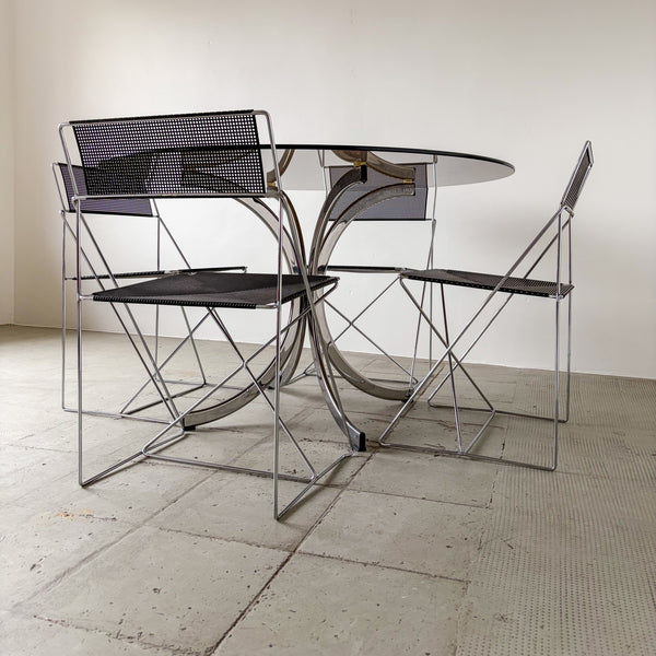 X-line Chairs Niels Jorgen Haugesen for Hybodan- Set of 4