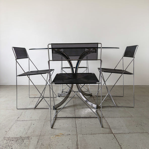 X-line Chairs Niels Jorgen Haugesen for Hybodan- Set of 4