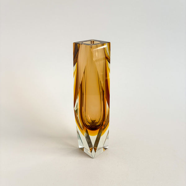 Faceted Murano Sommerso Vases