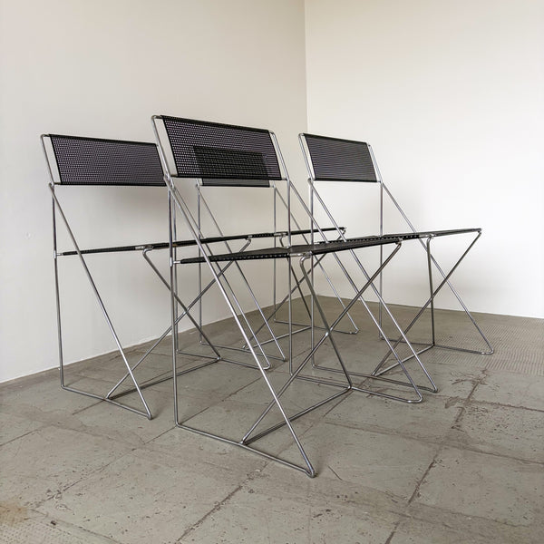 X-line Chairs Niels Jorgen Haugesen for Hybodan- Set of 4
