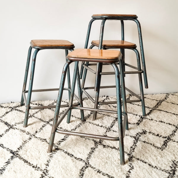 Mullca Industrial Workshop Stools - Set of 4