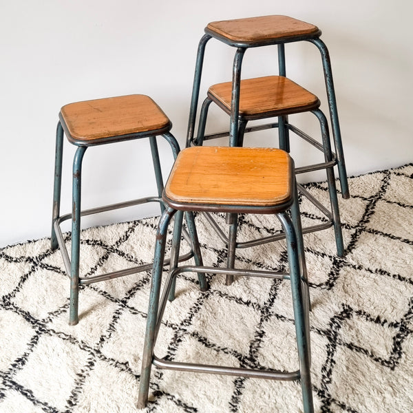 Mullca Industrial Workshop Stools - Set of 4