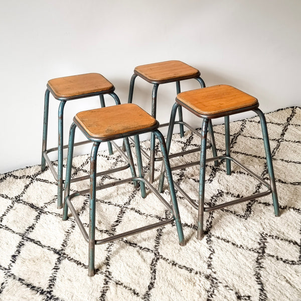 Mullca Industrial Workshop Stools - Set of 4