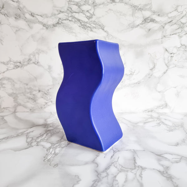 § Asa Selection Post-modern Squiggly Blue Vase