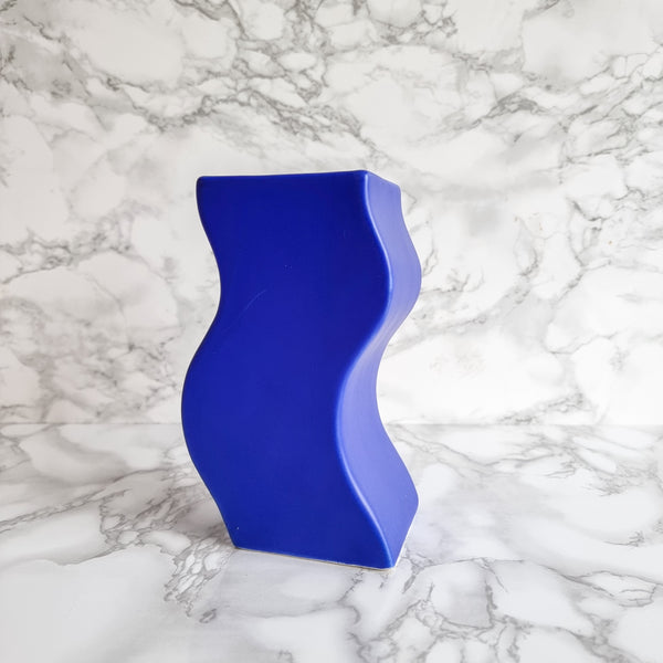 § Asa Selection Post-modern Squiggly Blue Vase