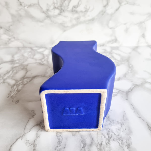 § Asa Selection Post-modern Squiggly Blue Vase