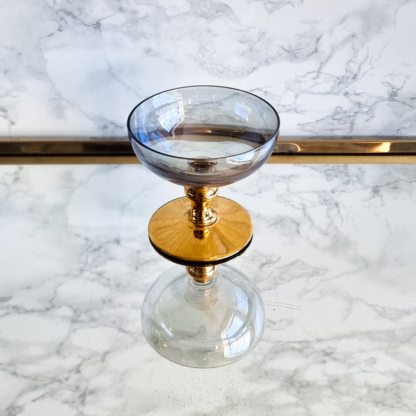 § Vintage Harlequin Champagne Coupes - Set of 5