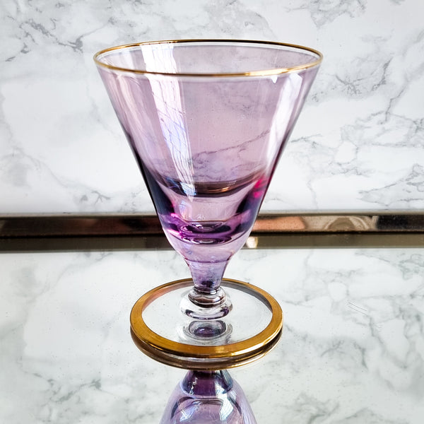 § Vintage Harlequin Liquor Glasses - Set of 6