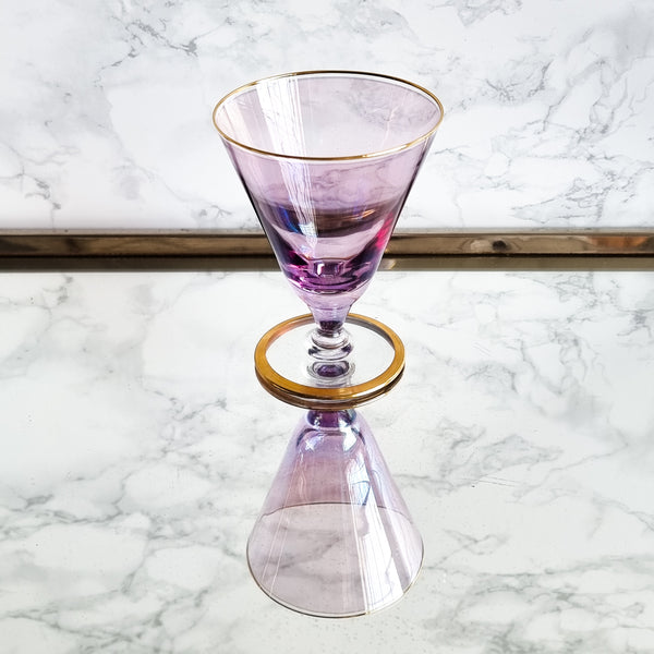 § Vintage Harlequin Liquor Glasses - Set of 6