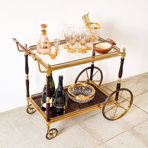 § Neoclassical French Bar Cart Maison Baguès