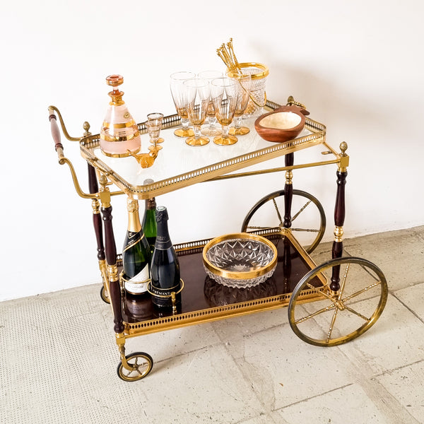 § Neoclassical French Bar Cart Maison Baguès