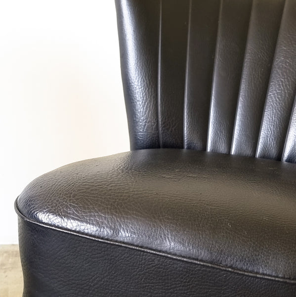 § Pair of Black Cocktail Chairs