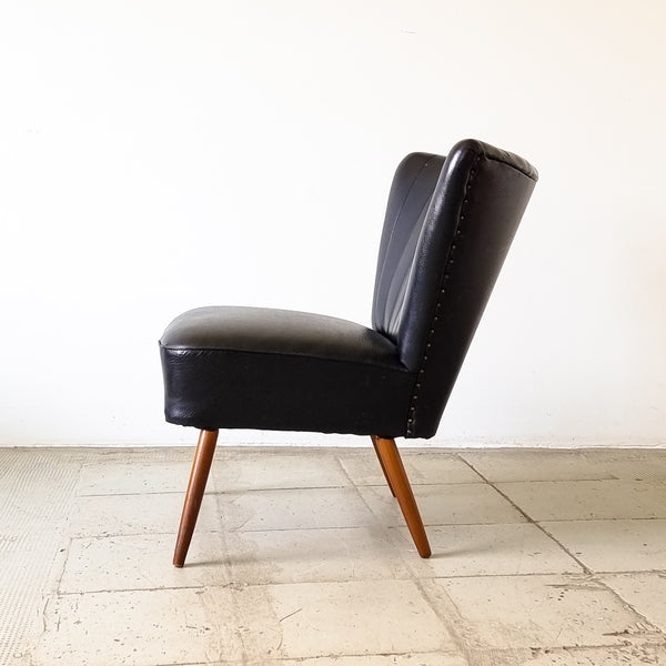 § Pair of Black Cocktail Chairs