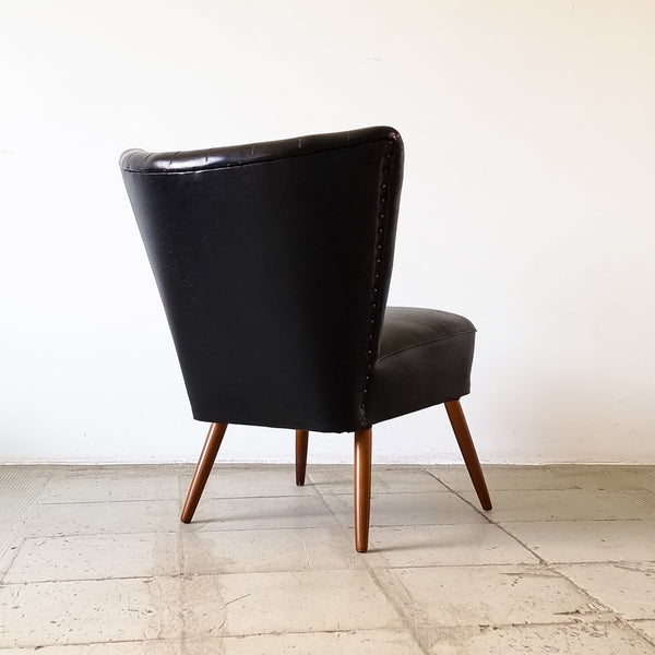 § Pair of Black Cocktail Chairs