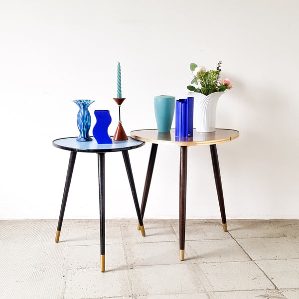 § Retro Formica Triangle SideTables