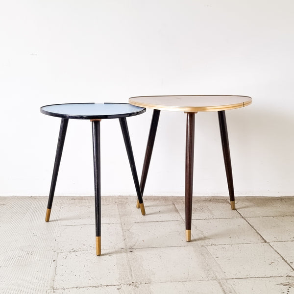 § Retro Formica Triangle SideTables