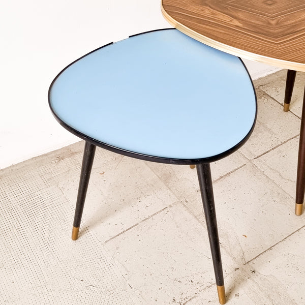 § Retro Formica Triangle SideTables