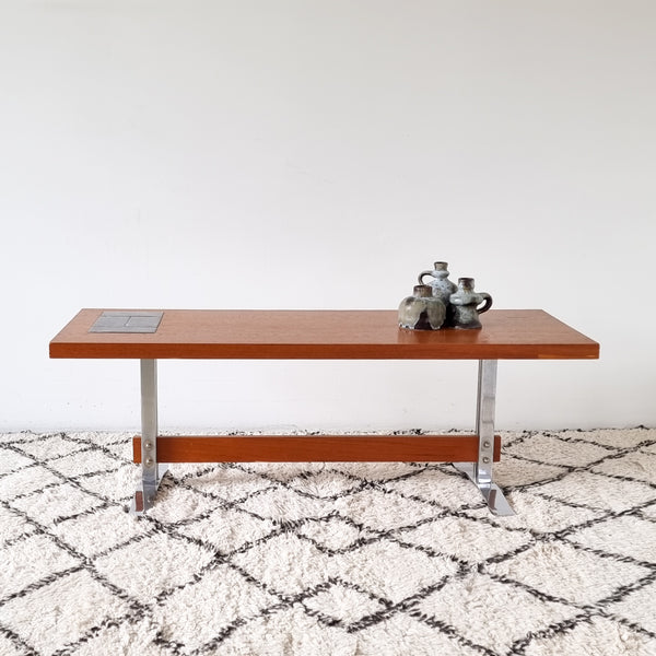 Mid-century Coffee Table with Tiles