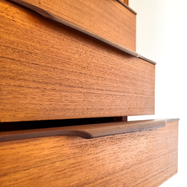 § Mid-century XL Highboard with Display Case