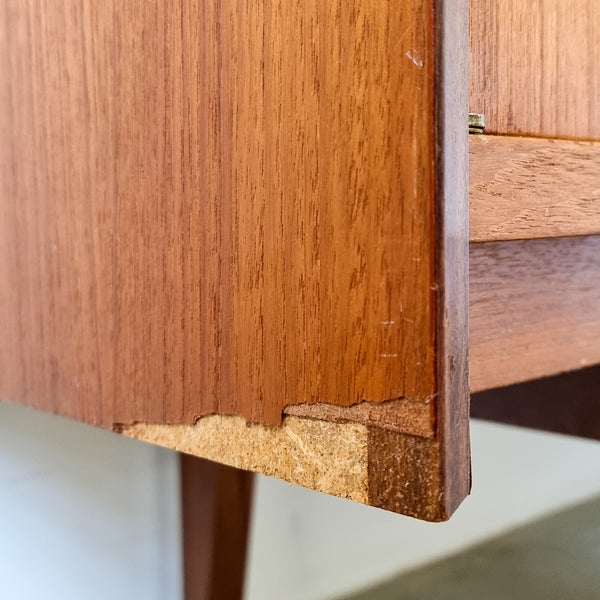§ Mid-century XL Highboard with Display Case