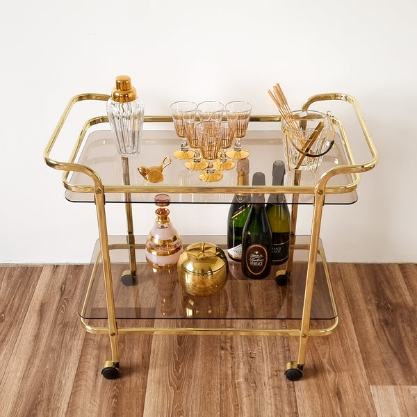 § Gold Bar Cart 80's