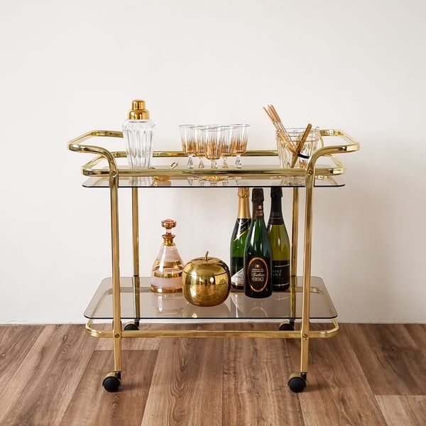 § Gold Bar Cart 80's