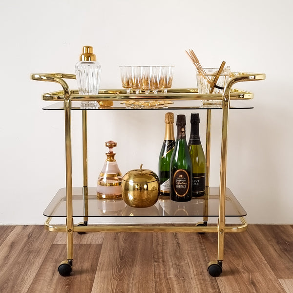 § Gold Bar Cart 80's