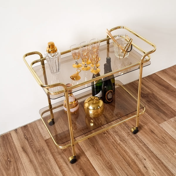 § Gold Bar Cart 80's