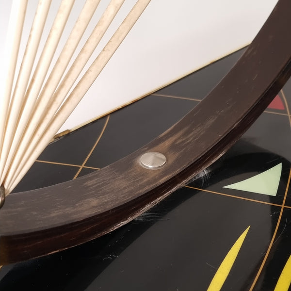 § Black Patterned Formica Plant Stand