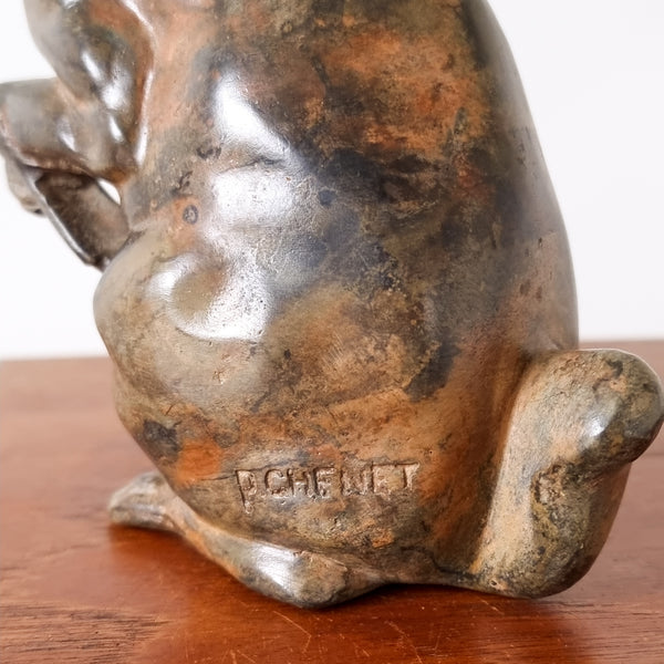 Pierre Chenet Bronze Hare Sculpture