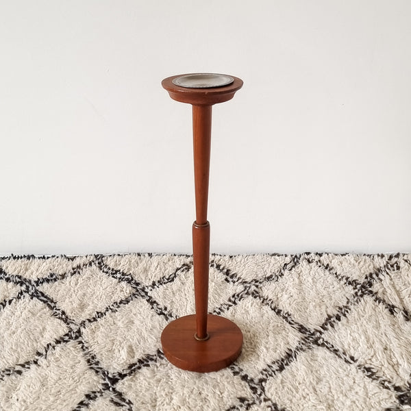 Danish Teak Pedestal Ashtray